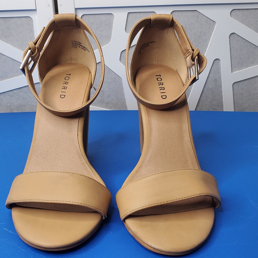 Torrid Tan Ankle Strap Heels